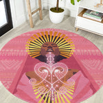 Afro Vodou Erzulie Freda Goddess Round Carpet