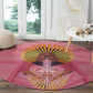 Afro Vodou Erzulie Freda Goddess Round Carpet