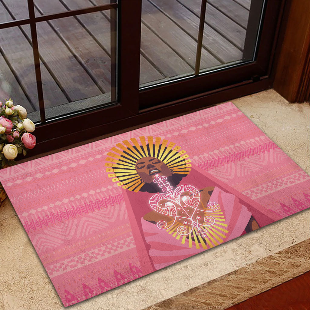 Afro Vodou Erzulie Freda Goddess Rubber Doormat