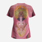 Afro Vodou Erzulie Freda Goddess Scrub Top