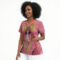 Afro Vodou Erzulie Freda Goddess Scrub Top