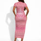 Afro Vodou Erzulie Freda Goddess Short Sleeve Bodycon Dress