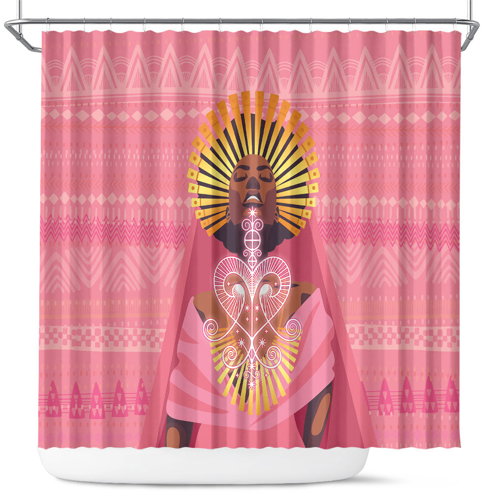 Afro Vodou Erzulie Freda Goddess Shower Curtain