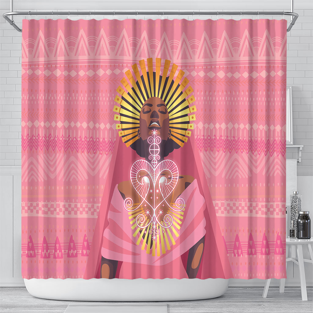 Afro Vodou Erzulie Freda Goddess Shower Curtain