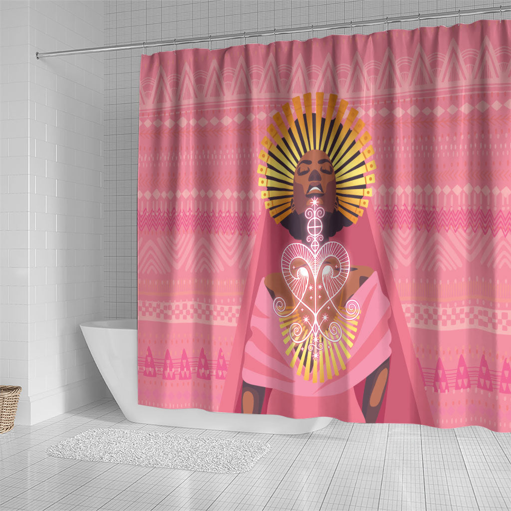 Afro Vodou Erzulie Freda Goddess Shower Curtain