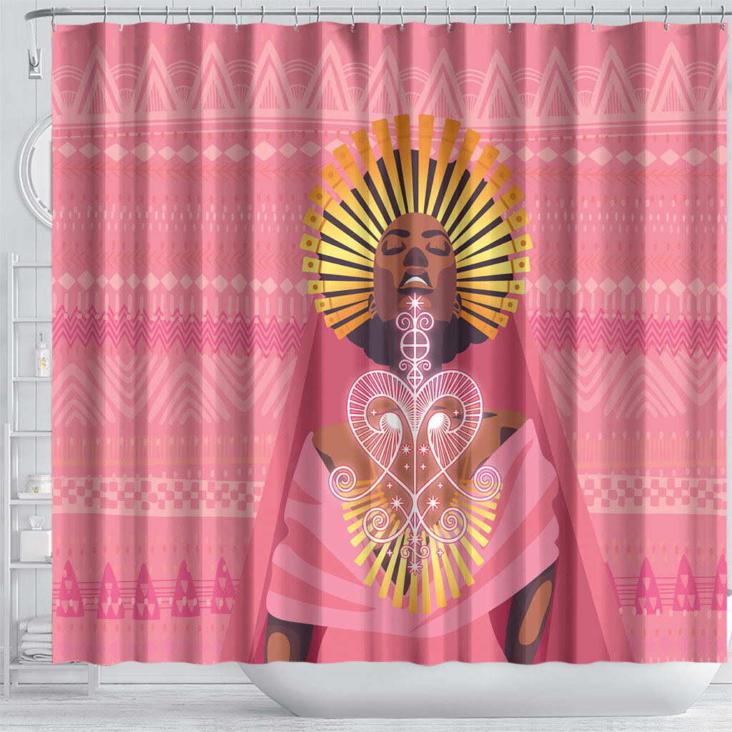 Afro Vodou Erzulie Freda Goddess Shower Curtain