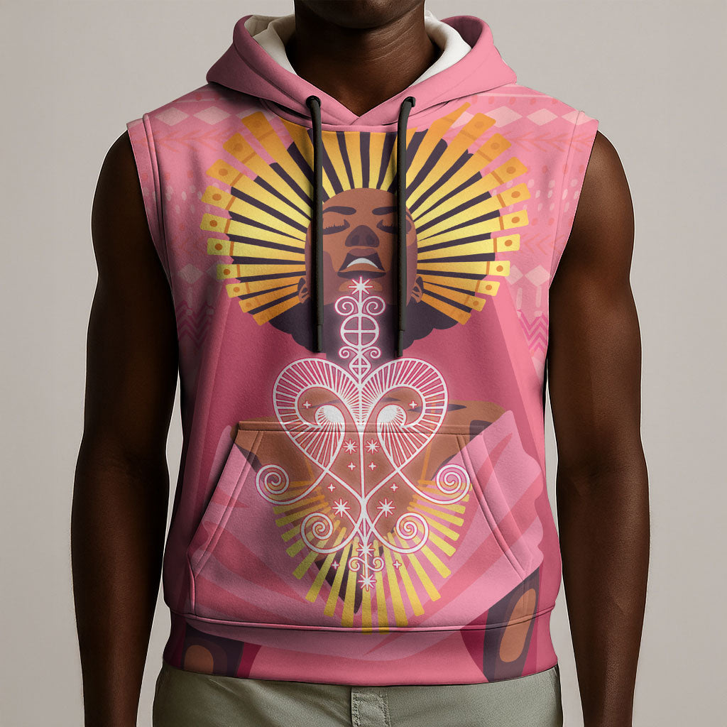 Afro Vodou Erzulie Freda Goddess Sleeveless Hoodie