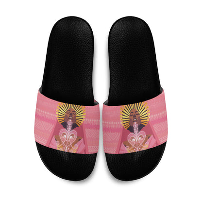 Afro Vodou Erzulie Freda Goddess Slide Sandals