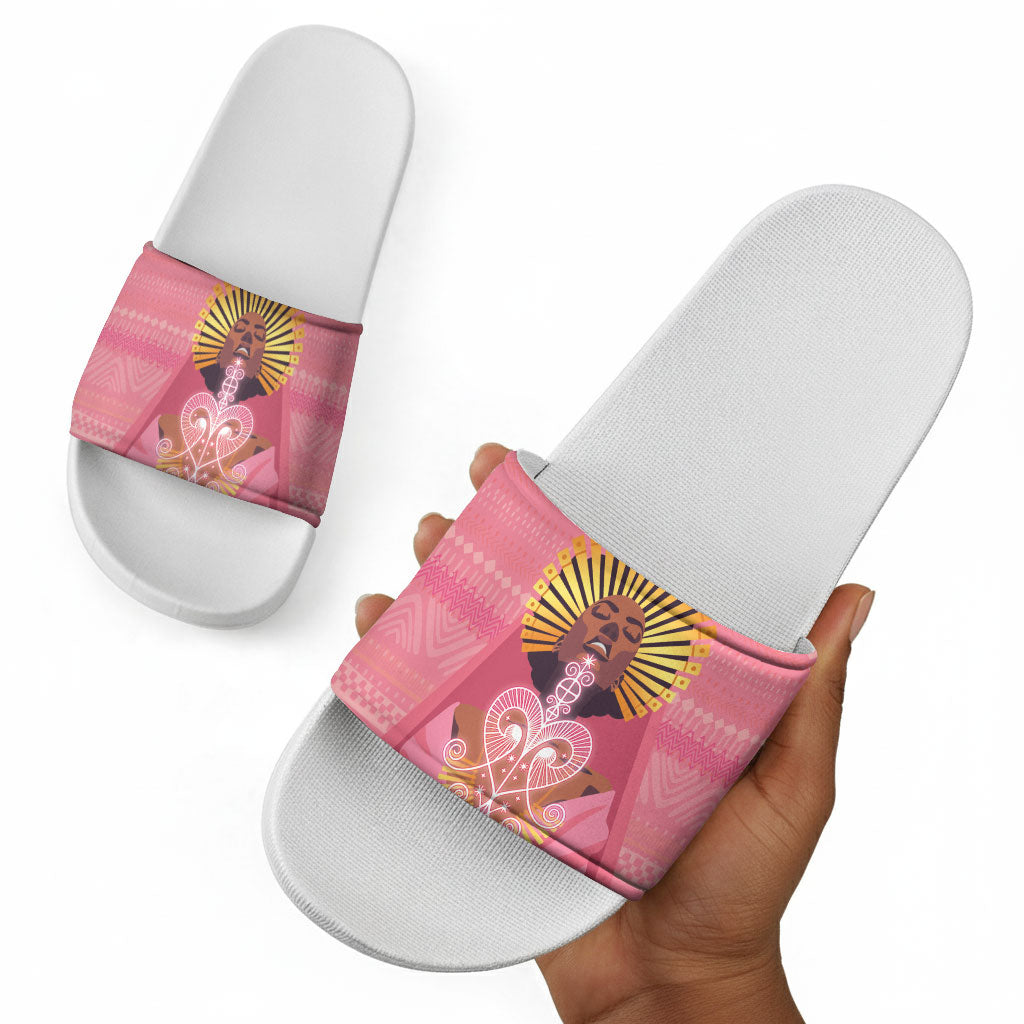Afro Vodou Erzulie Freda Goddess Slide Sandals