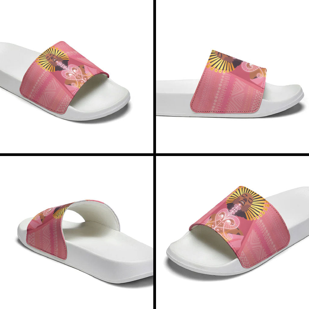 Afro Vodou Erzulie Freda Goddess Slide Sandals
