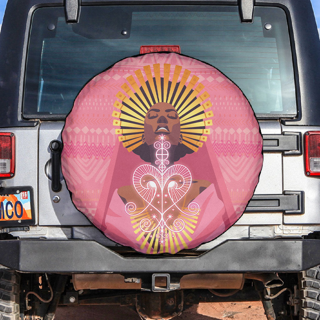 Afro Vodou Erzulie Freda Goddess Spare Tire Cover