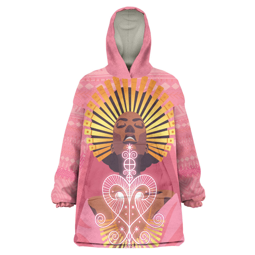 Afro Vodou Erzulie Freda Goddess Wearable Blanket Hoodie