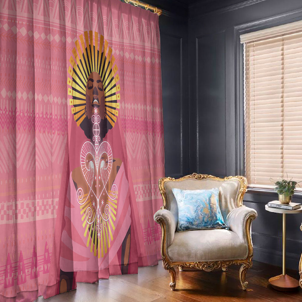 Afro Vodou Erzulie Freda Goddess Window Curtain