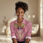 Afro Vodou Erzulie Freda Goddess Women Casual Shirt