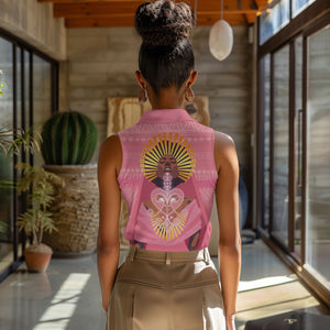 Afro Vodou Erzulie Freda Goddess Women Sleeveless Polo Shirt
