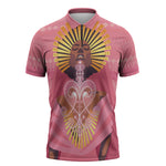 Afro Vodou Erzulie Freda Goddess Zipper Polo Shirt