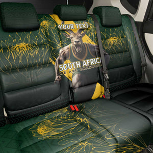 Personalised South Africa Rugby Back Car Seat Cover Proud Bokke We Are Champions