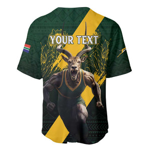 Personalised South Africa Rugby Baseball Jersey Proud Bokke We Are Champions