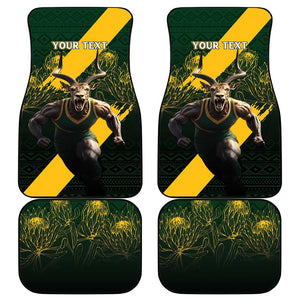 Personalised South Africa Rugby Car Mats Proud Bokke We Are Champions