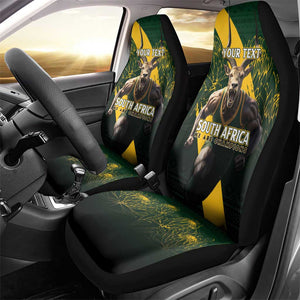 Personalised South Africa Rugby Car Seat Cover Proud Bokke We Are Champions