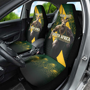 Personalised South Africa Rugby Car Seat Cover Proud Bokke We Are Champions