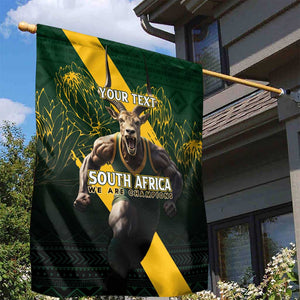 Personalised South Africa Rugby Garden Flag Proud Bokke We Are Champions