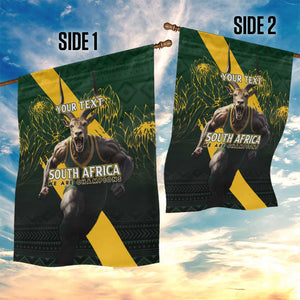 Personalised South Africa Rugby Garden Flag Proud Bokke We Are Champions