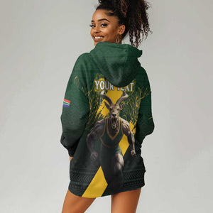 Personalised South Africa Rugby Hoodie Dress Proud Bokke We Are Champions