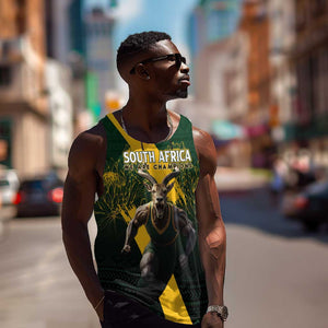 Personalised South Africa Rugby Men Tank Top Proud Bokke We Are Champions