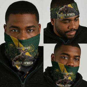 Personalised South Africa Rugby Neck Gaiter Proud Bokke We Are Champions LT7