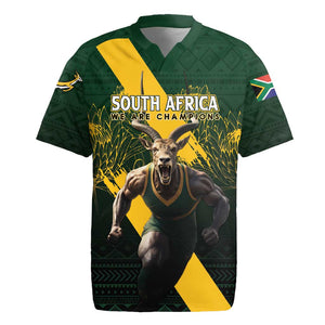 Personalised South Africa Rugby Rugby Jersey Proud Bokke We Are Champions