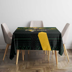 Personalised South Africa Rugby Tablecloth Proud Bokke We Are Champions