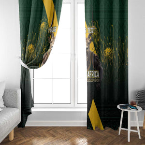 Personalised South Africa Rugby Window Curtain Proud Bokke We Are Champions