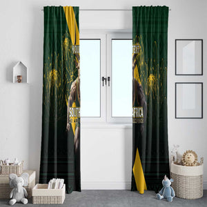 Personalised South Africa Rugby Window Curtain Proud Bokke We Are Champions