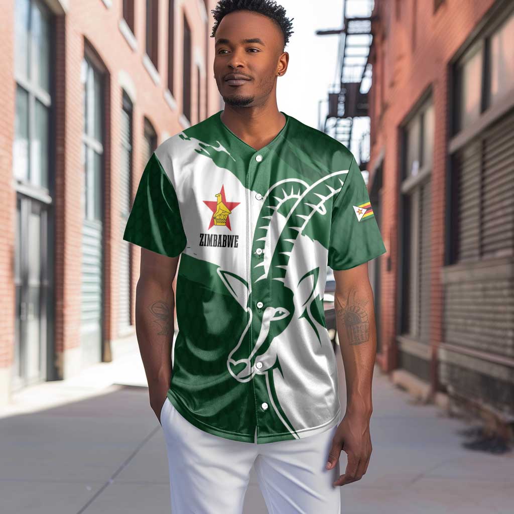 Zimbabwe Rugby Personalized Grunge Baseball Jersey Go Sables - African Pride