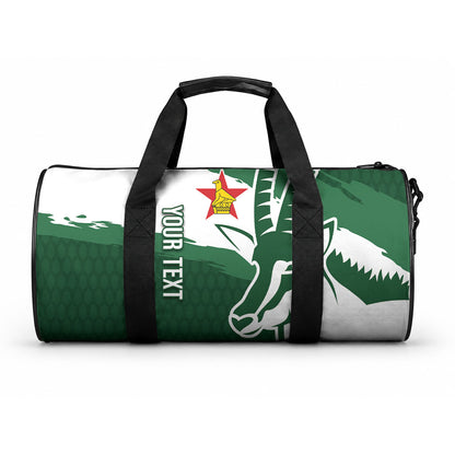 Zimbabwe Rugby Personalized Grunge Duffle Bag GO Sables