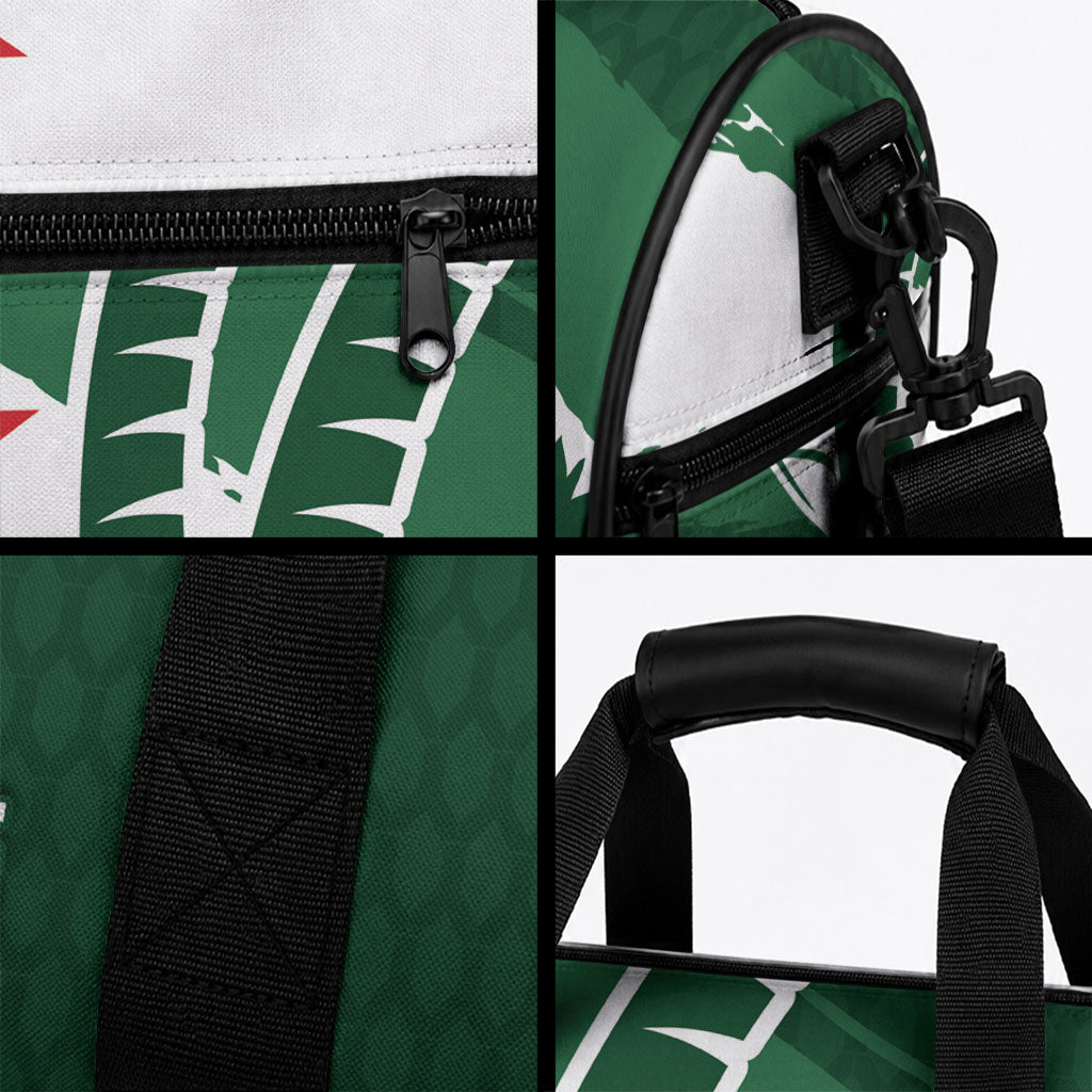 Zimbabwe Rugby Personalized Grunge Duffle Bag GO Sables
