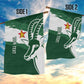 Zimbabwe Rugby Personalized Grunge Garden Flag Go Sables - African Pride
