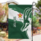 Zimbabwe Rugby Personalized Grunge Garden Flag Go Sables - African Pride