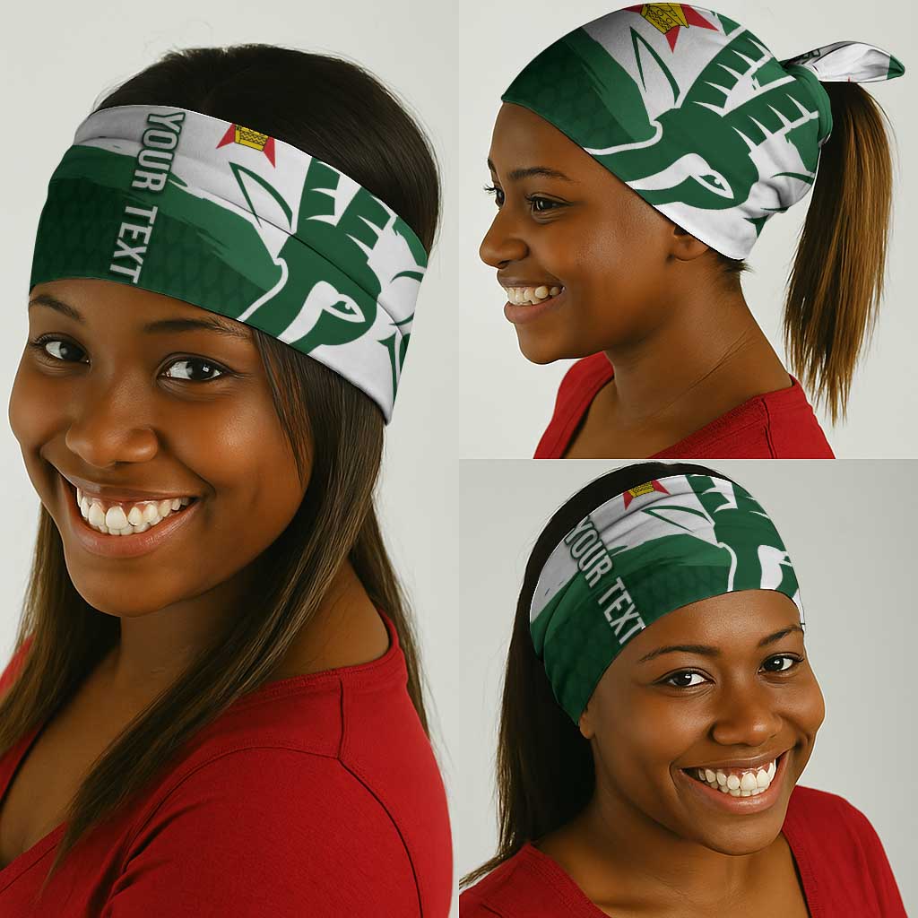 Zimbabwe Rugby Personalized Grunge Neck Gaiter Go Sables LT7