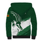 Zimbabwe Rugby Personalized Grunge Sherpa Hoodie Go Sables - African Pride