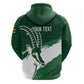 Zimbabwe Rugby Personalized Grunge Zip Hoodie Go Sables - African Pride