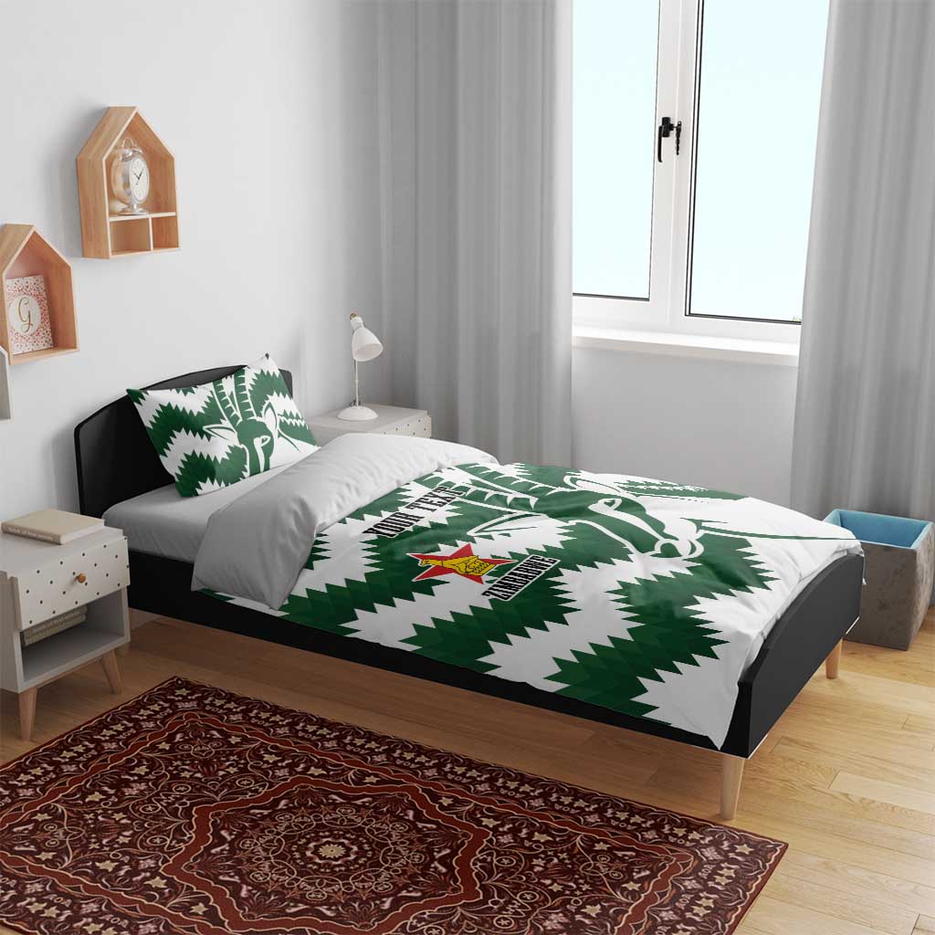 Zimbabwe Rugby The Sables Personalized Bedding Set Retro Jersey Inspired - African Pride