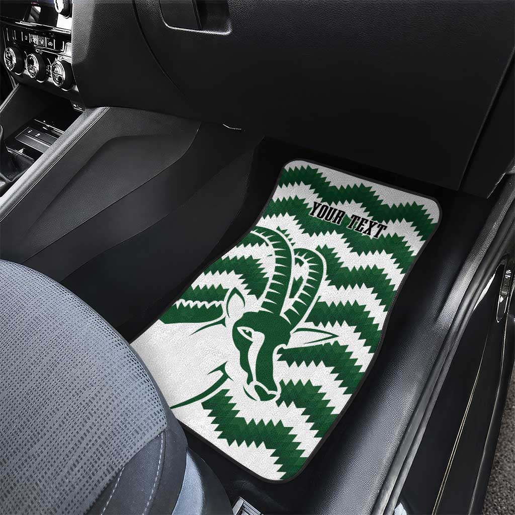 Zimbabwe Rugby The Sables Personalized Car Mats Retro Jersey Inspired - African Pride