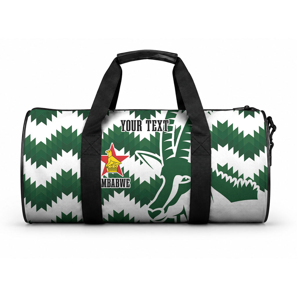 Zimbabwe Rugby The Sables Personalized Duffle Bag Retro Jersey Inspired