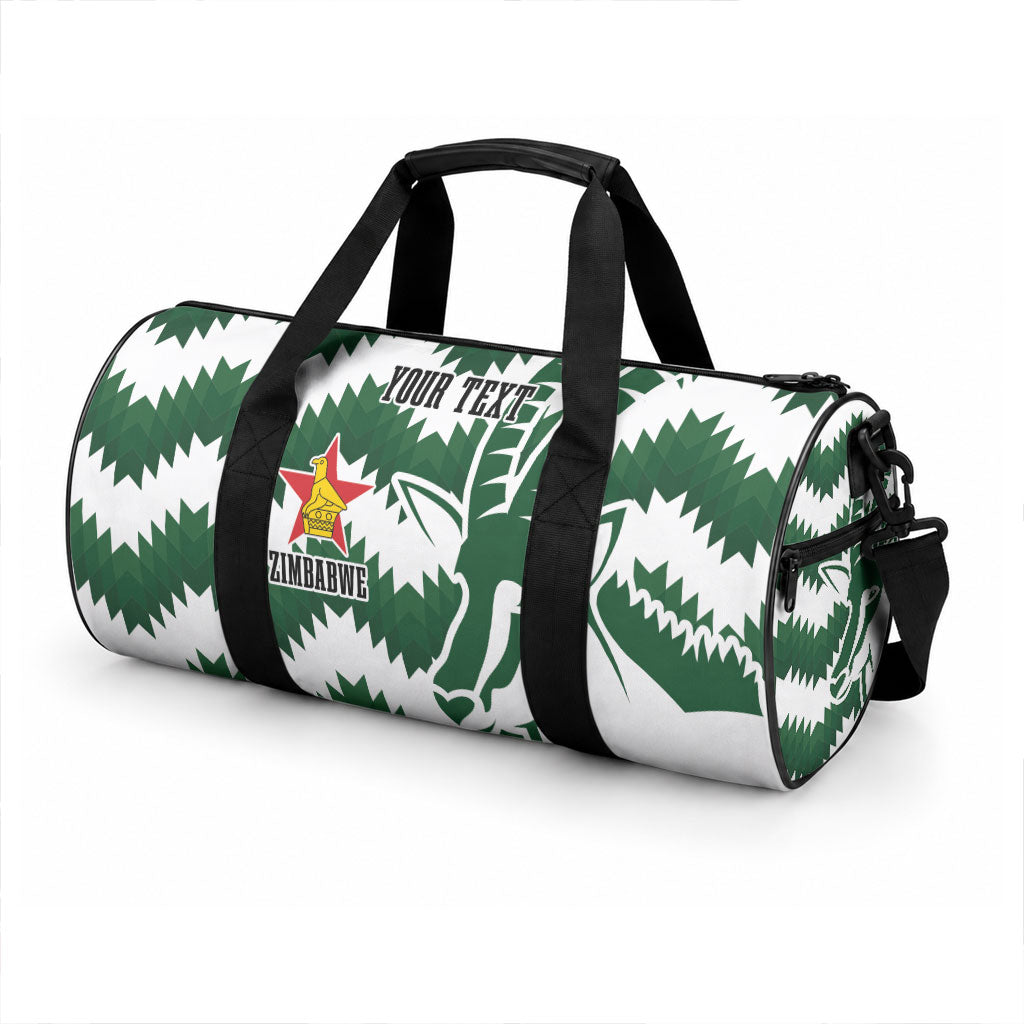Zimbabwe Rugby The Sables Personalized Duffle Bag Retro Jersey Inspired