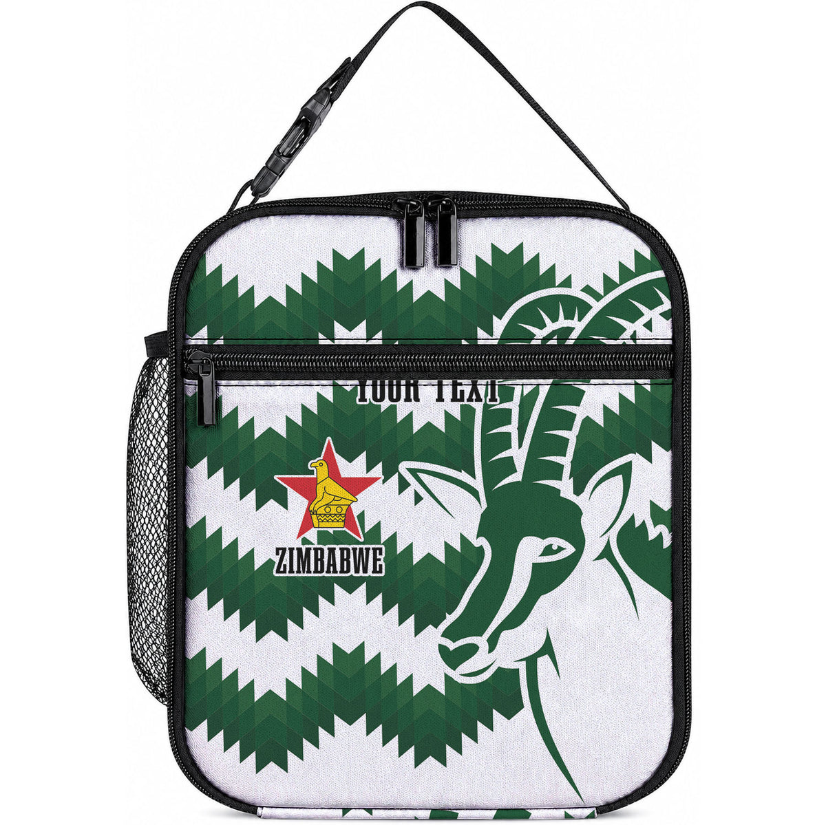 Zimbabwe Rugby The Sables Personalized Lunch Bag Retro Jersey Inspired