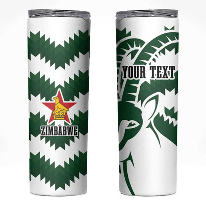 Zimbabwe Rugby The Sables Personalized Skinny Tumbler Retro Jersey Inspired - African Pride