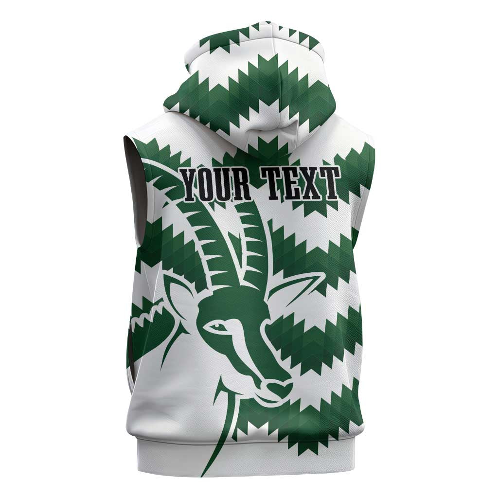 Zimbabwe Rugby The Sables Personalized Sleeveless Hoodie Retro Jersey Inspired - African Pride