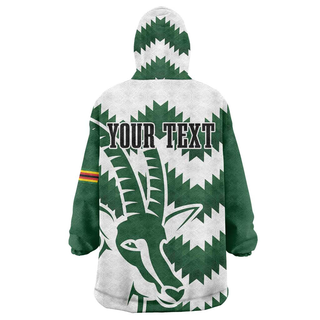Zimbabwe Rugby The Sables Personalized Wearable Blanket Hoodie Retro Jersey Inspired - African Pride